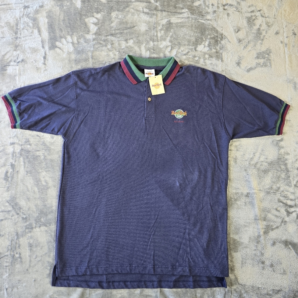 Vintage Hard Rock Cafe Hollywood Polo Shirt Size XL New NWT